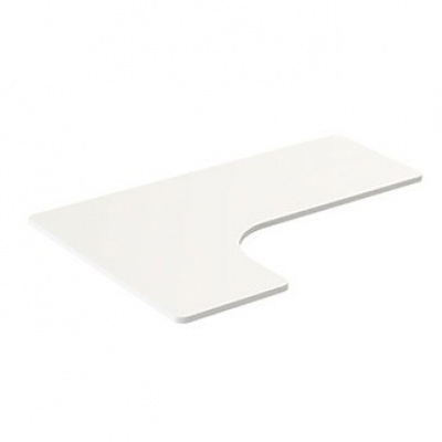 Powerton ERGO EDGE TOP Deska stolu rohová 160x110-60x2,5 cm, bílá