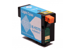Epson T1575 světle azurová (light cyan) kompatibilní cartridge