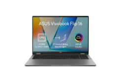 ASUS Vivobook 16 Flip/TP3607SA-OLED118W/U7-258V/16"/WUXGA/T/32GB/1TB/Intel int/W11H/Gray/2R
