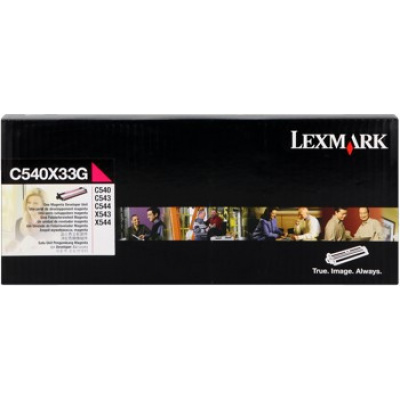 Lexmark originální developer 0C540X33G, magenta, 30000str., Lexmark X544x