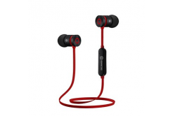 Powerton LIFE ARIVO Bezdrátová bluetooth sluchátka, černo-červená