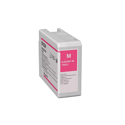 Epson SJIC55-M C13T58C340 pro ColorWorks, purpurová (magenta) originální cartridge