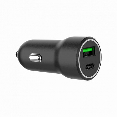 Nabíječka do auta, 2-port USB car fast charger, Type-C PD, 20 W