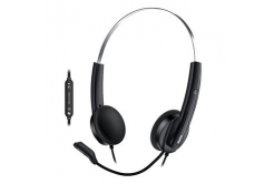 Genius HS-220U AI sluchátka s mikrofonem, drátová, černá, 2.0, náhlavní, USB