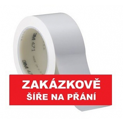 3M 471 Označovací PVC  lepicí páska, otěruvzdorná, bílá 9 mm x 33 m