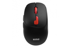 Myš bezdrátová, Marvo M809W, černá, optika, 1600DPI