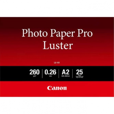 Canon LU-101 Photo Paper Luster, foto papír, lesklý, bílý, A2, 16.54x23.39", 25 ks, 6211B026