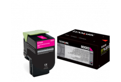 Lexmark 80C0X30 purpurový (magenta) originální toner