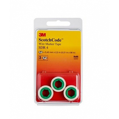 3M SDR Páska pro označování kabelů a vodičů, číslice (3 role v blistru) 3 role s číslicí 9