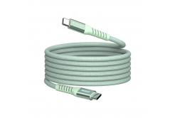 VERBATIM Kabel USB-C Sync & Charge, 100W, Magnetický, 120cm, zelená