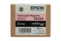 Epson T8506 C13T85060N světle purpurová (vivid light magenta) originální cartridge