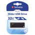 Verbatim 98697 Slider, USB flask disk, USB A 2.0, 32GB, s výsuvným konektorem, černý